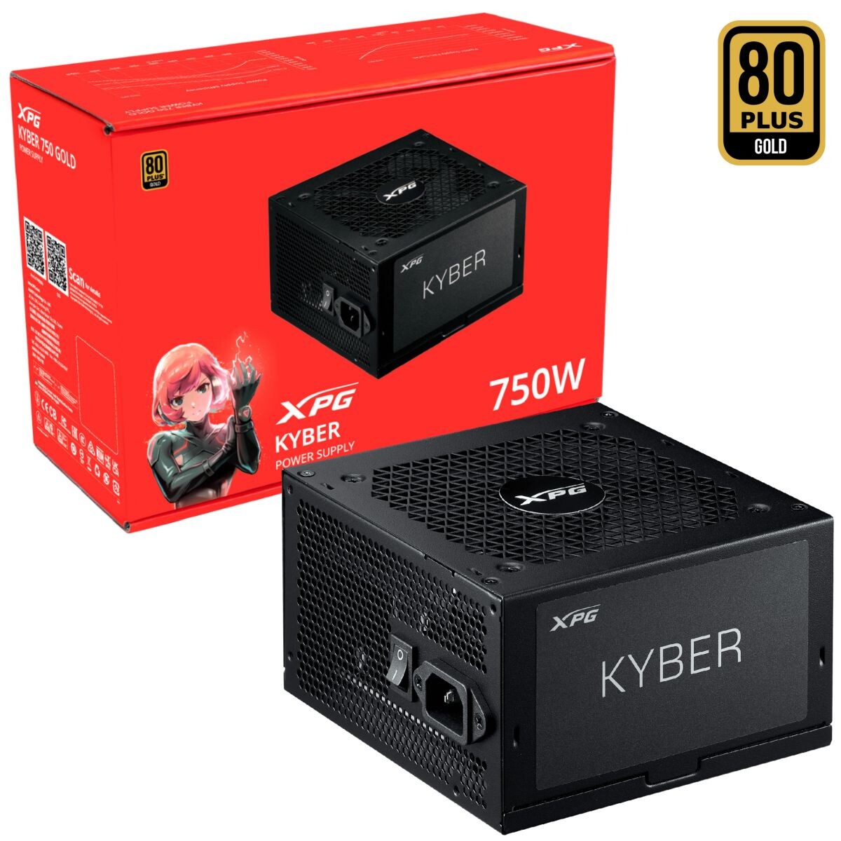 FUENTE ADATA XPG 750W KYBER 80 PLUS GOLD 