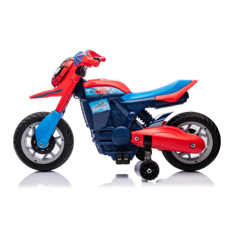 Moto Spiderman a Batería Rojo y azul