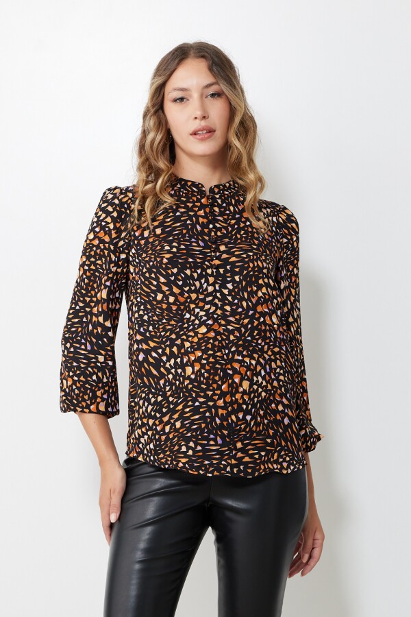 Blusa Printed NEGRO/MULTI