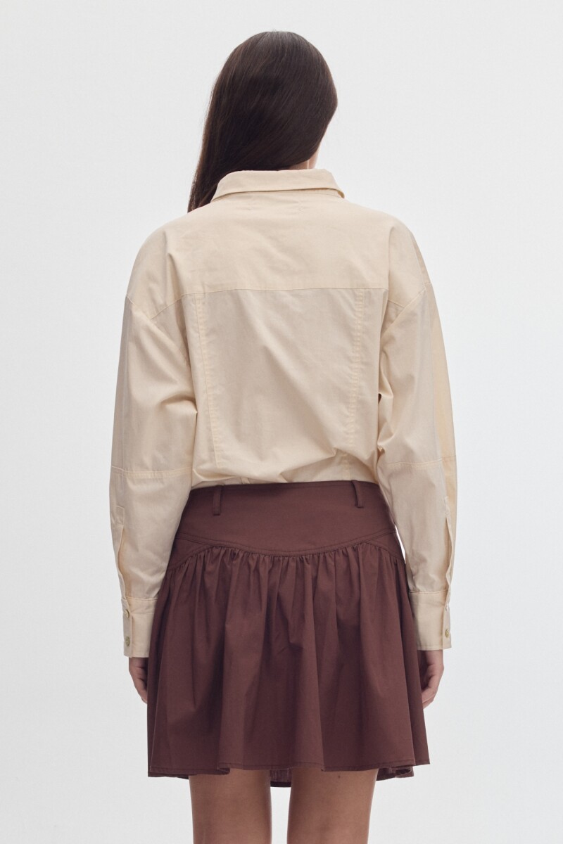 Falda Queen Cotton Brown