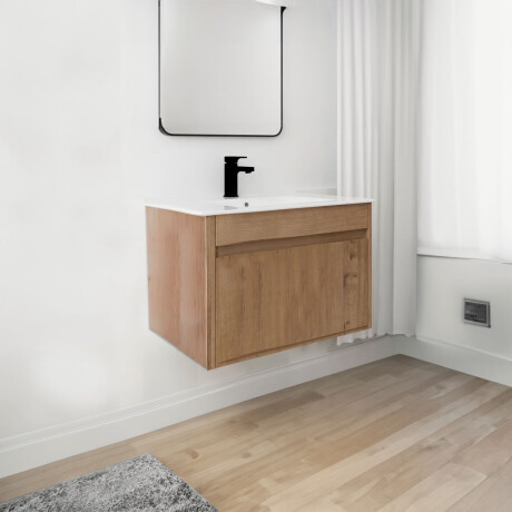 Mueble Baño 1 Cajon Con Bacha De Loza 59X45X43.5 GAMAS DE BEIGE