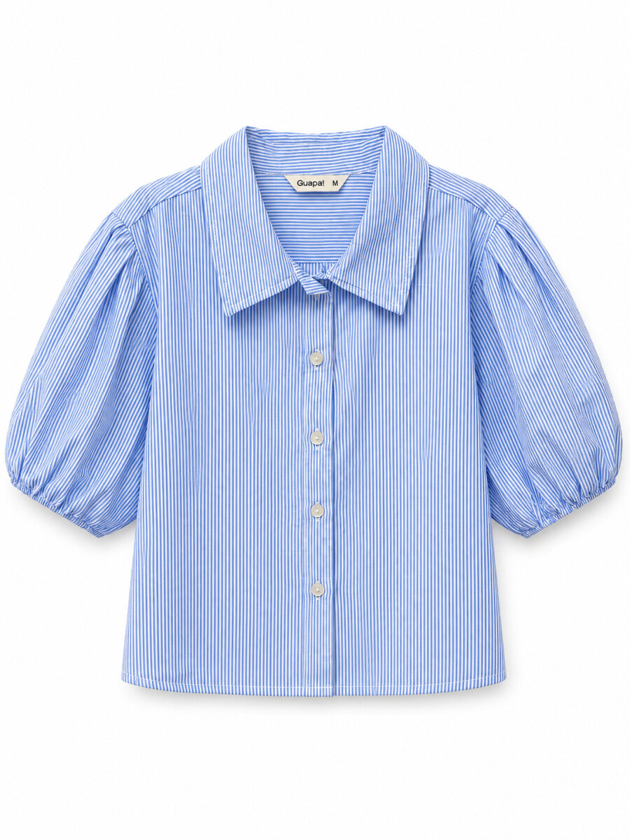 CAMISA AGOSTINA - CELESTE 