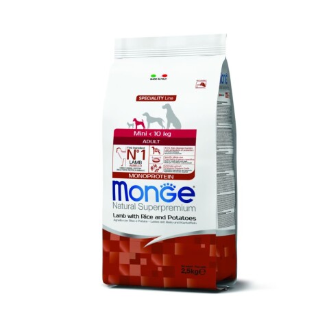 MONGE MONOPROTEINA PERRO MINI ADULT LAMB 7.5 kg Monge Monoproteina Perro Mini Adult Lamb 7.5 Kg