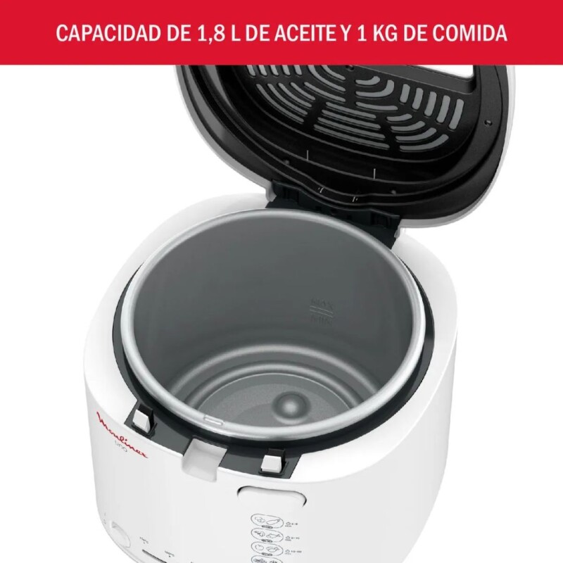 Freidora con Aceite Uno M - Moulinex | Color blanco Freidora con Aceite Uno M - Moulinex | Color blanco