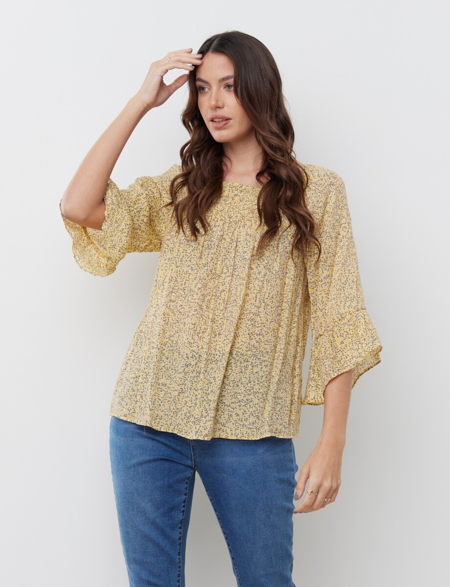 Blusa Printed - Amarillo/multi 