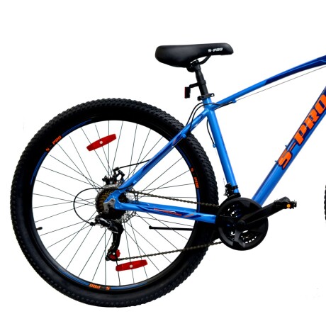Bicicleta montaña S-PRO Zero 3 Man rodado 27.5 Shimano 21 cambios y frenos de disco Azul/Naranja