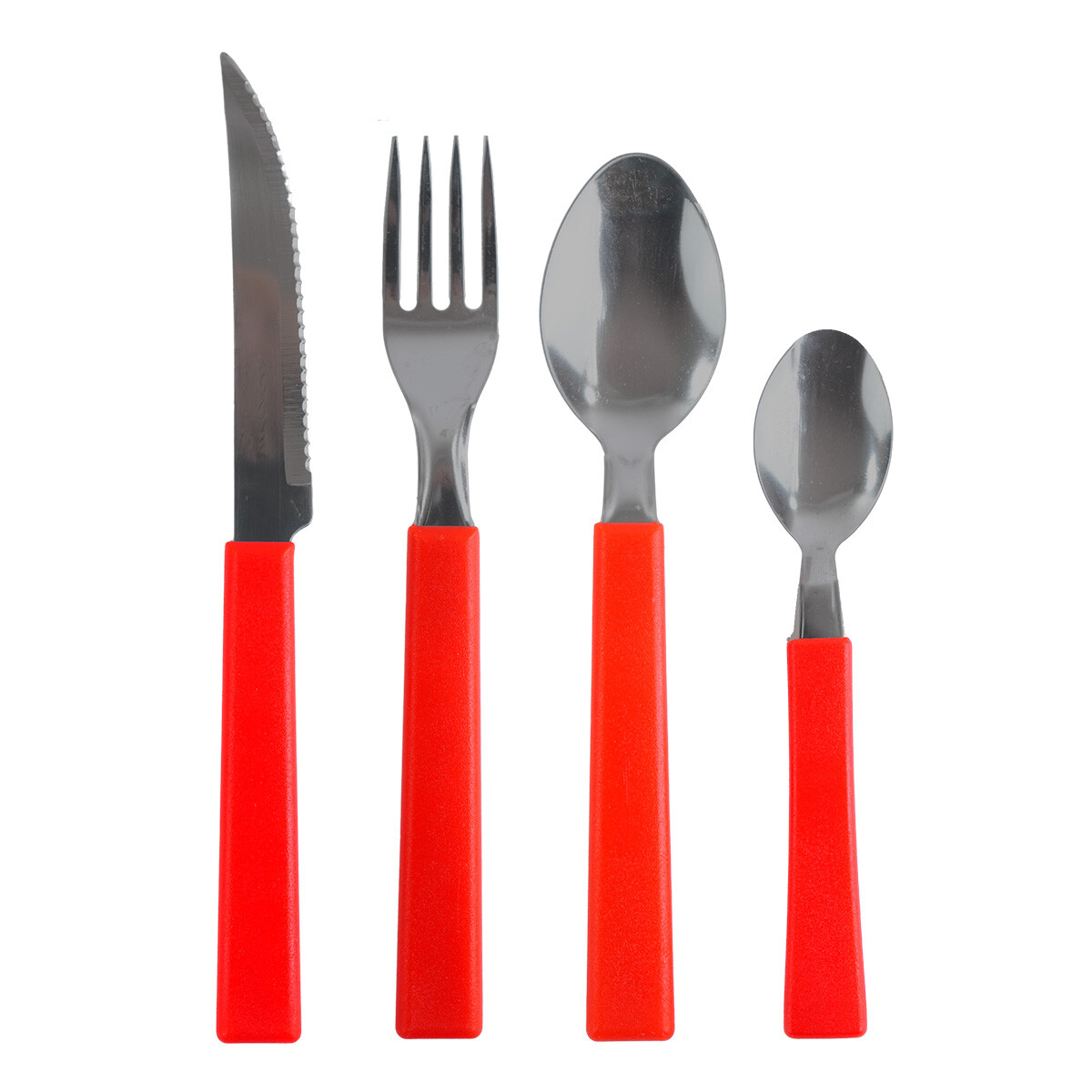 Juego de cubiertos x16 rojo linea Opa Martinazzo 