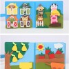 Juego Libro Sensorial De Texturas Granja Fieltro Montessori Juego Libro Sensorial De Texturas Granja Fieltro Montessori