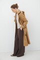 TRENCH CAPUCHA LARGA CAMEL
