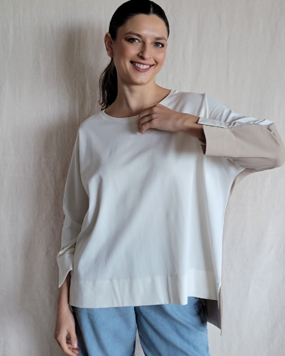 Remerón Chipre - Combinada crudo y beige 