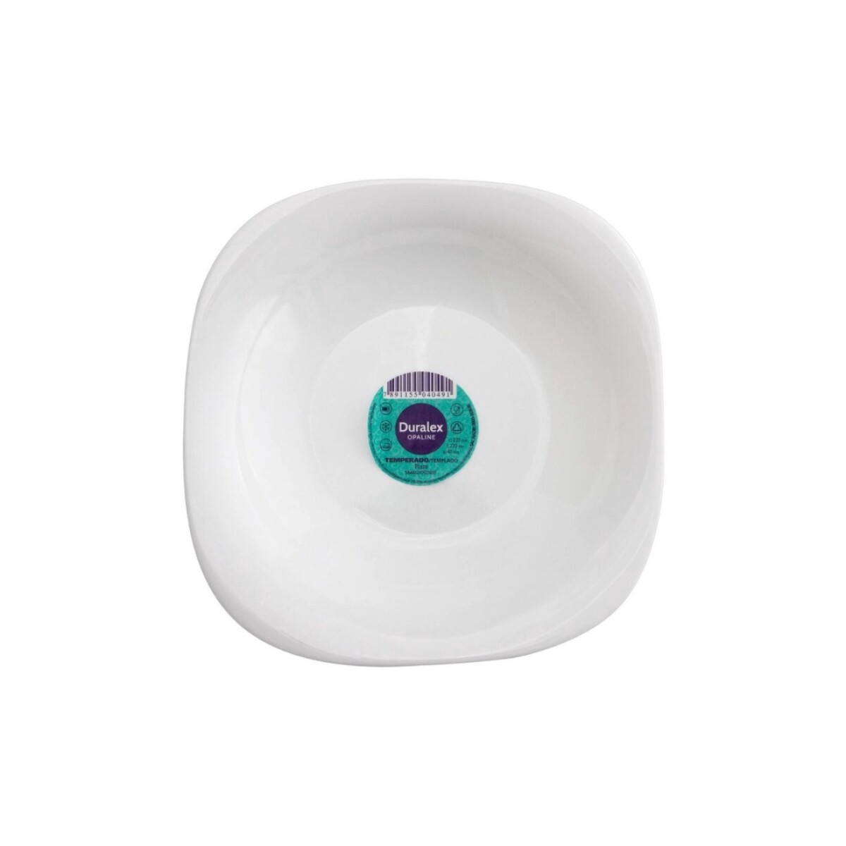 PLATO CUADRADO HONDO 22CM - Sin color 