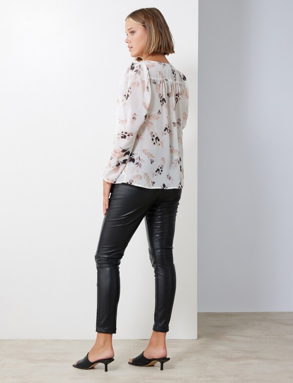 Blusa Gasa Floral CRUDO/MULTI