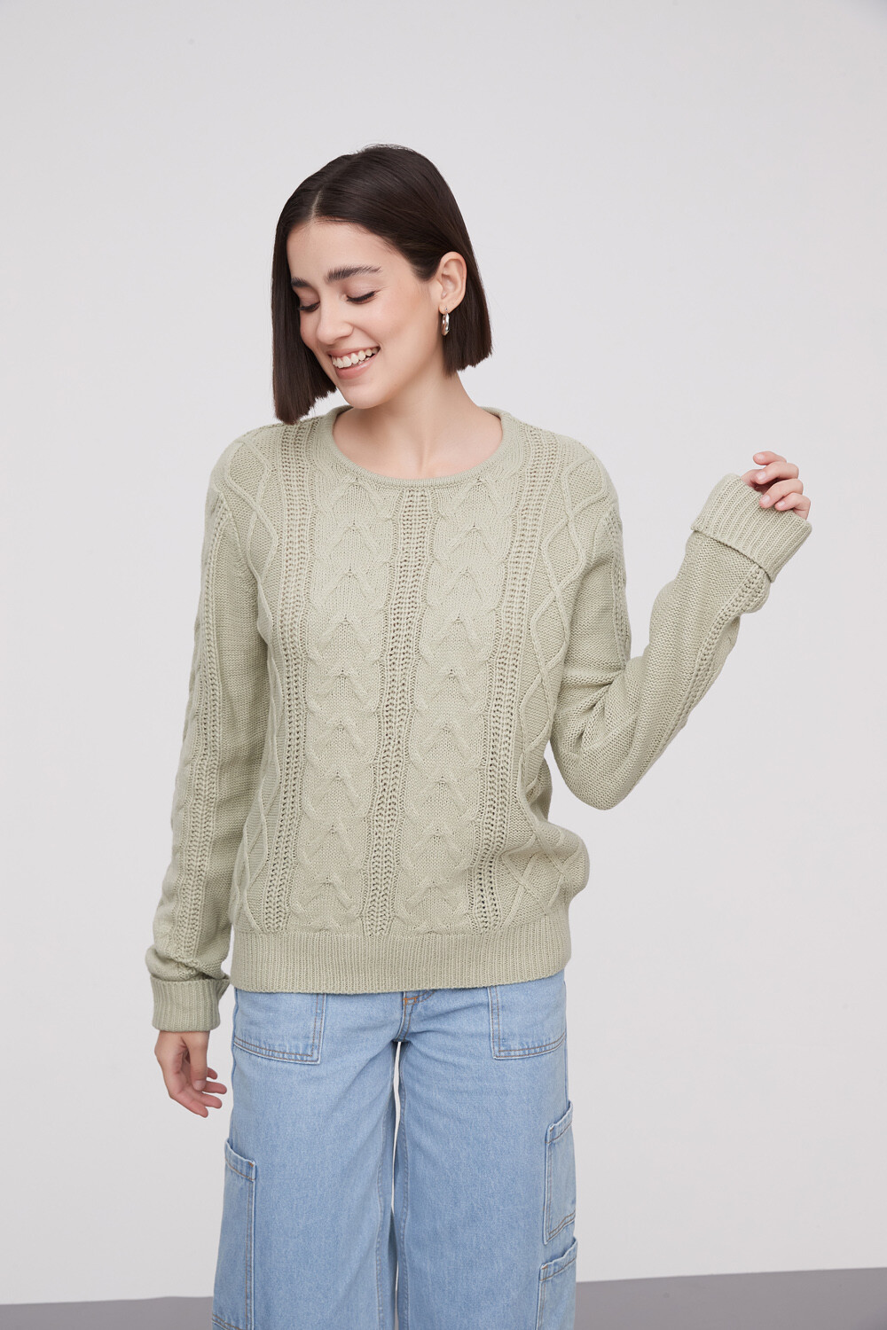 Sweater Focio Verde Palido