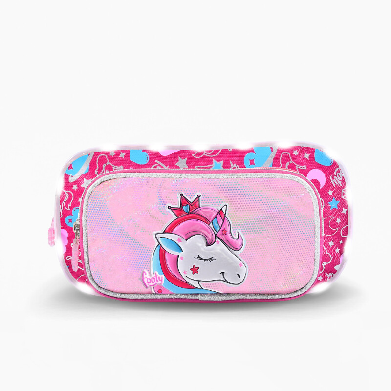 Cartuchera Footy Unicornio Bolsiillo F19062 Fucsia - Rosa