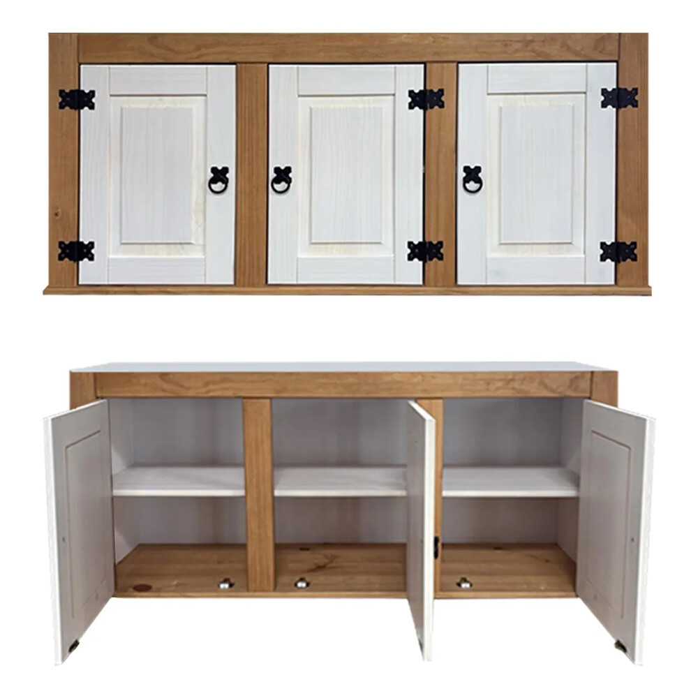 AÉREO 3 PUERTAS ALACENA EN MADERA MACIZA AÉREO 3 PUERTAS ALACENA EN MADERA MACIZA