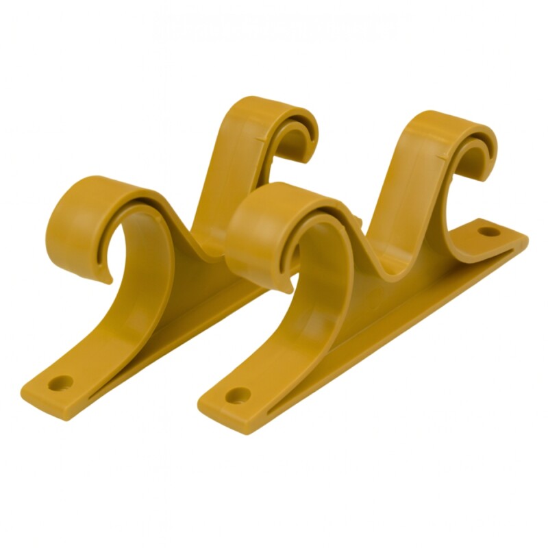 Set x2 soportes de techo doble MARRON CLARO