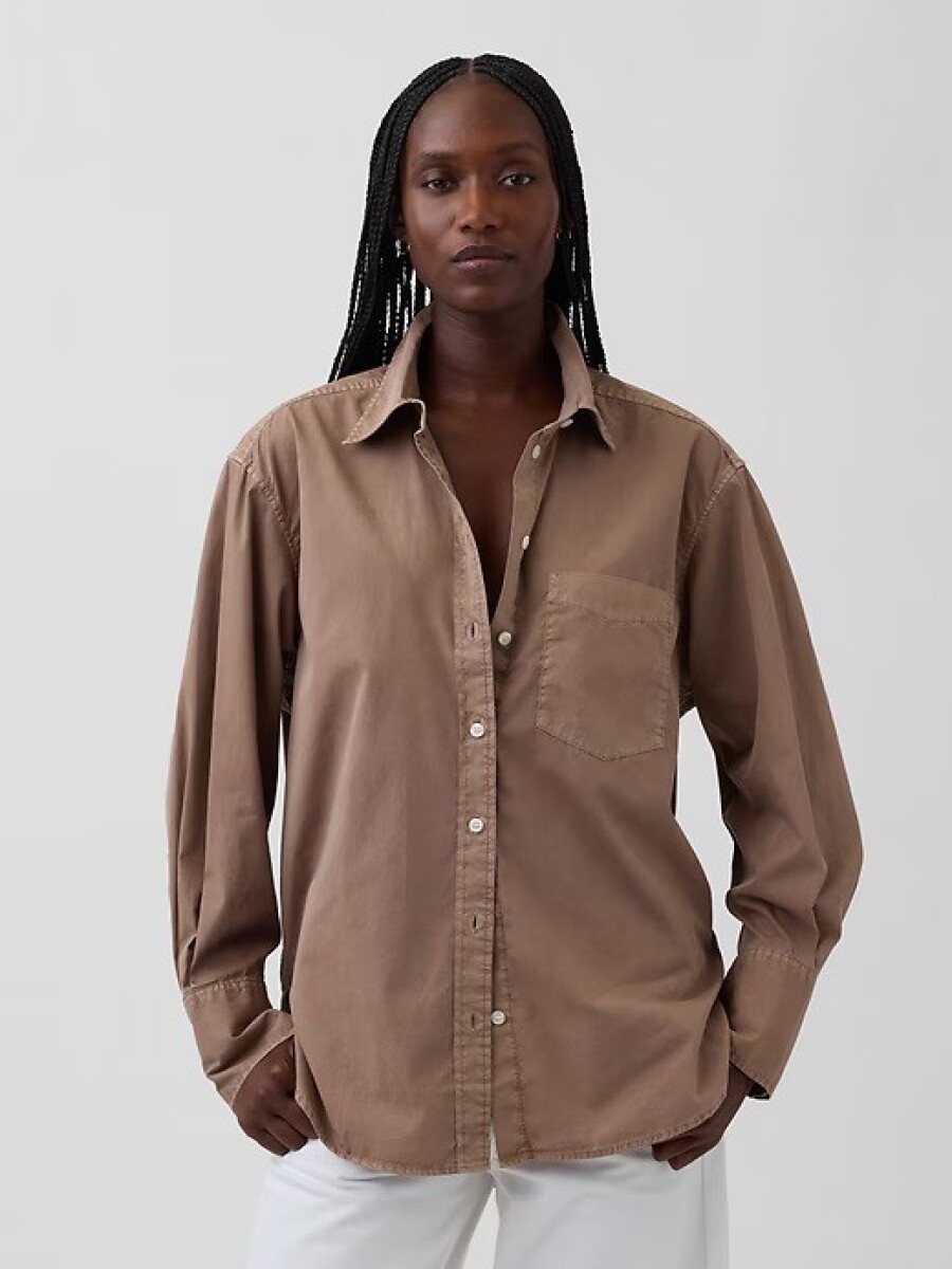 Camisa Big Mujer - Amber Wood 