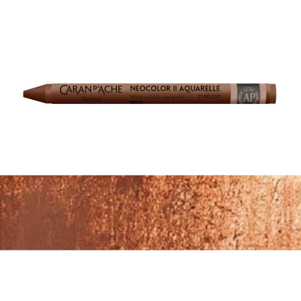 Pastel Neocolor Acuarelle Caran d'Ache Tonos Tierra