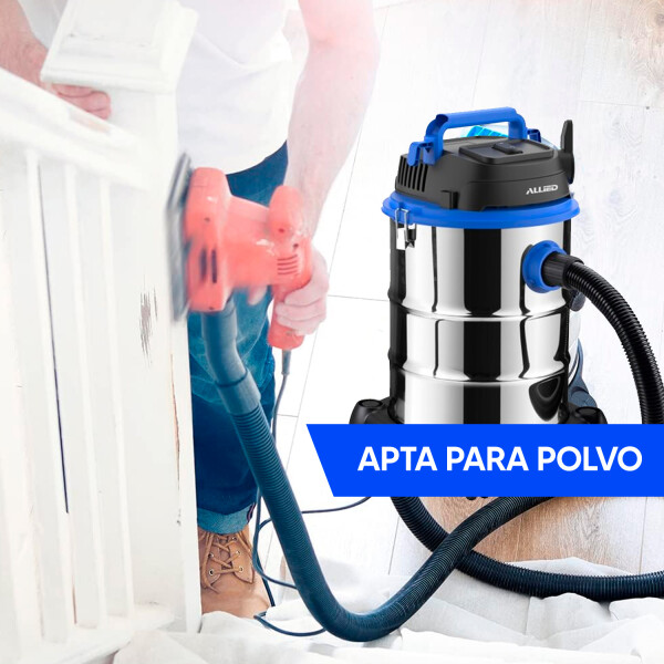 Aspiradora De Tanque Para Agua Y Polvo, Allied Al-at25 ASPIRADORA ALLIED CON TANQUE AL-AT25