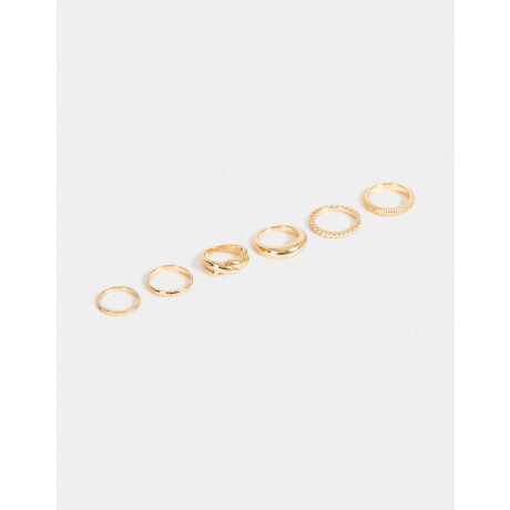 Sets De Anillos De Metal Dorado