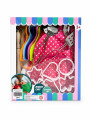 VALIJA 18 PCS CON DELANTAL Y SOMBRERO ROSADO