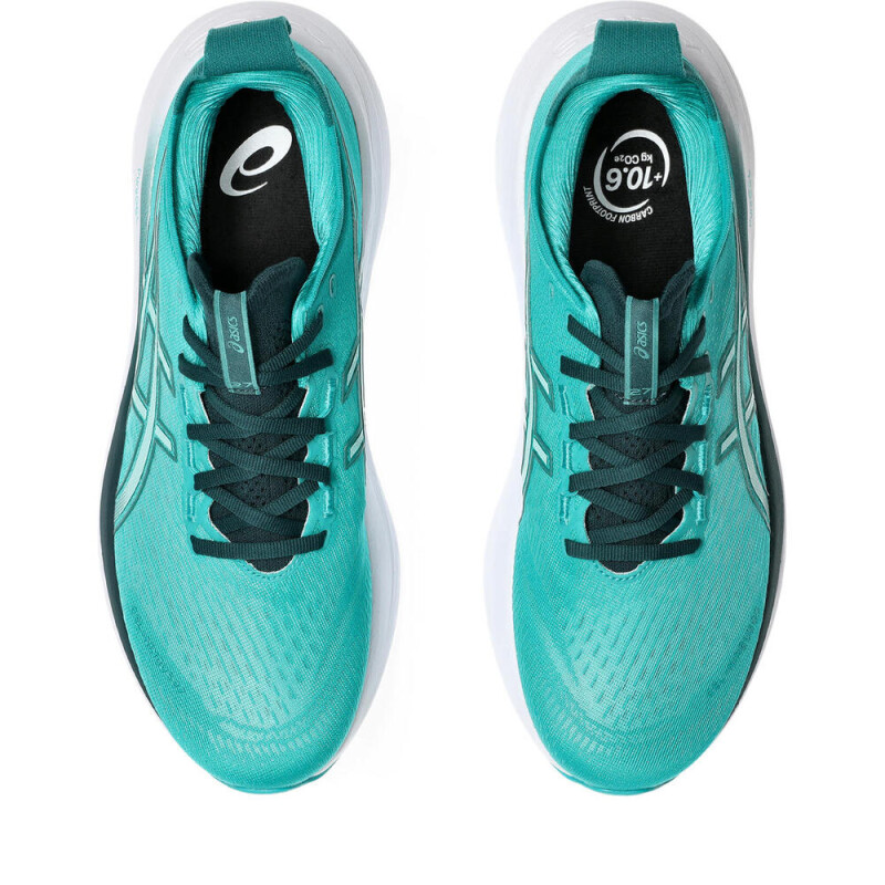 Zapatilla Running GEL-Nimbus 27 Hombre Wave Teal/saxon Green