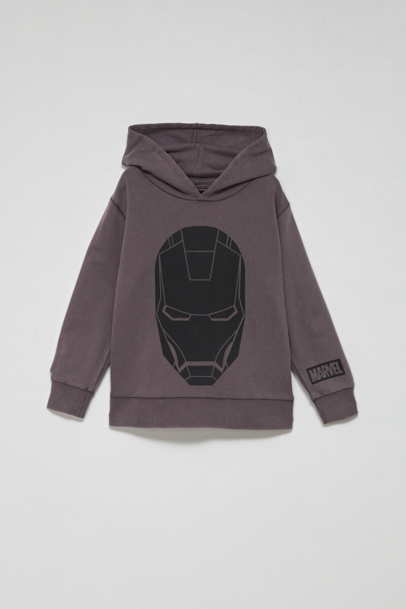 Hoodie deportivo liviano Ironman Marvel - Gris