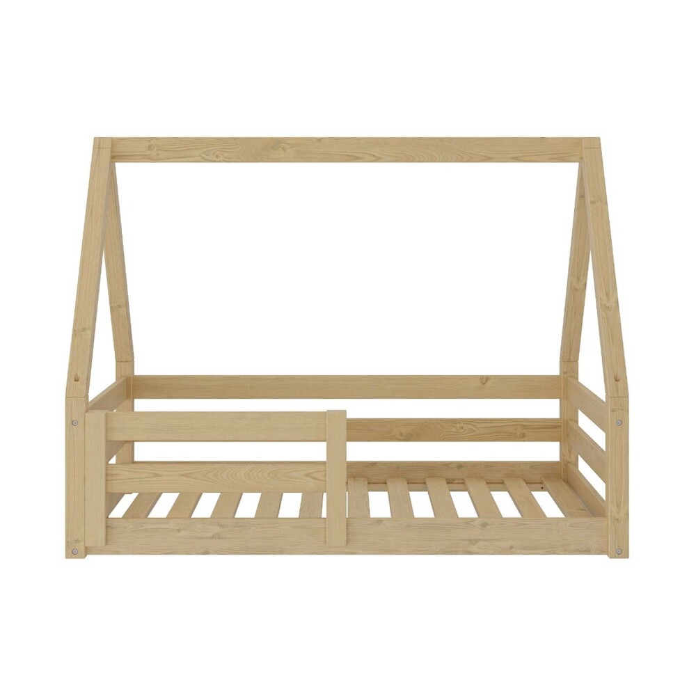 CUNA CASITA MADERA NATURAL-BEIGE FARM