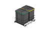 Cubo de basura 2x16lts Modulo 400 antracita Cubo De Basura 2x16lts Modulo 400 Antracita