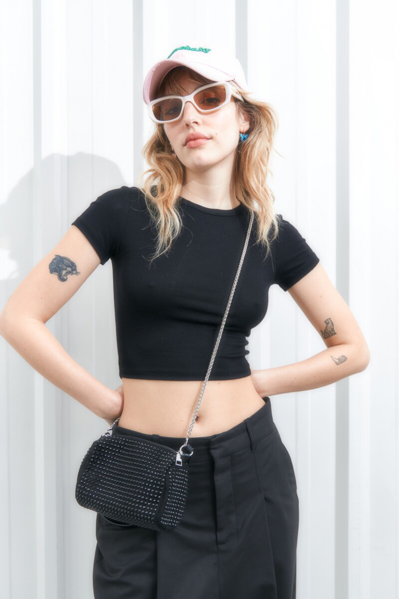Cartera de fiesta tubo - negro 