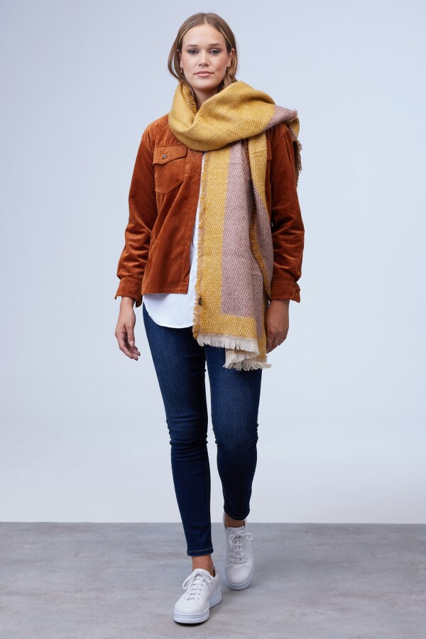 Bufandon Colorblock MOSTAZA/MULTI