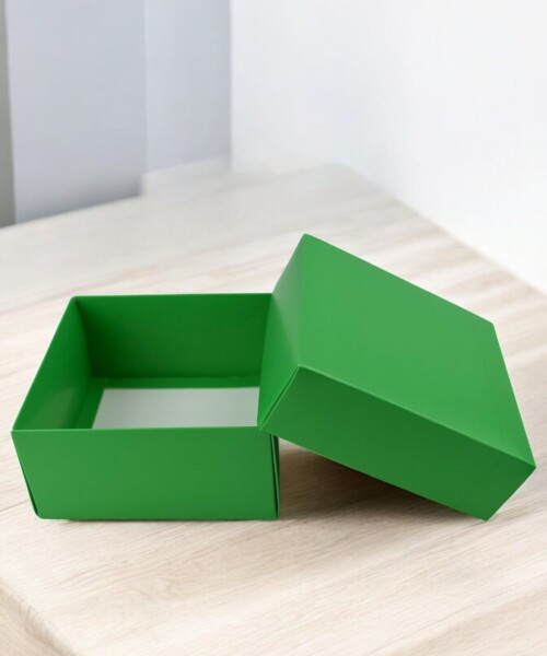 Caja eco 04 - 12x12x6 cm. VERDE BENETTON