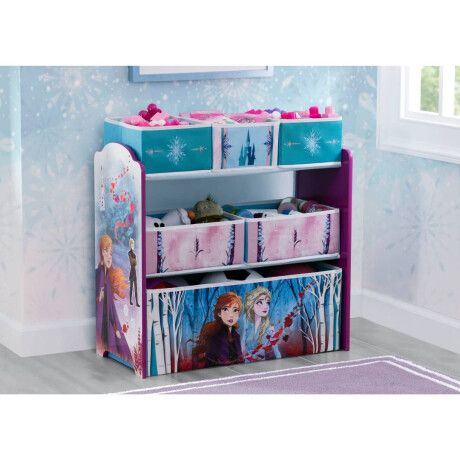 Organizador infantil Frozen Celeste 6 Contenedores