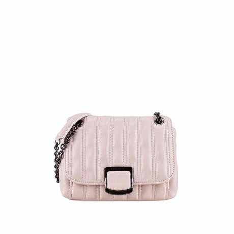 Longchamp -Cartera de cuero con solapa, Brioche Rosado