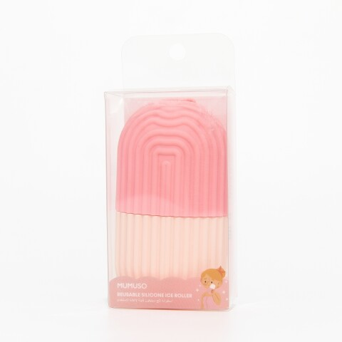 RODILLO DE HIELO DE SILICONA REUTILIZABLE - ROSA RODILLO DE HIELO DE SILICONA REUTILIZABLE - ROSA