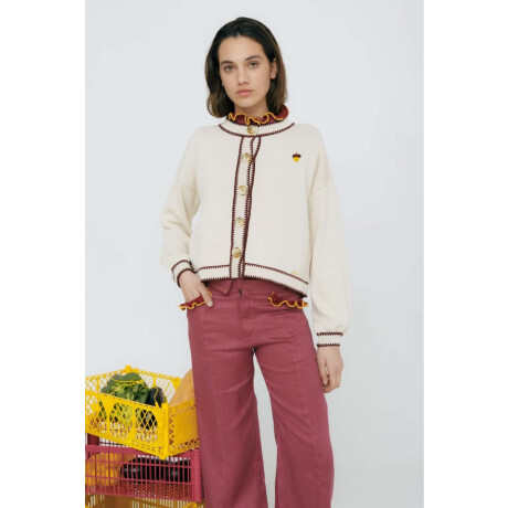 CARDIGAN TERRO LIMA Crudo