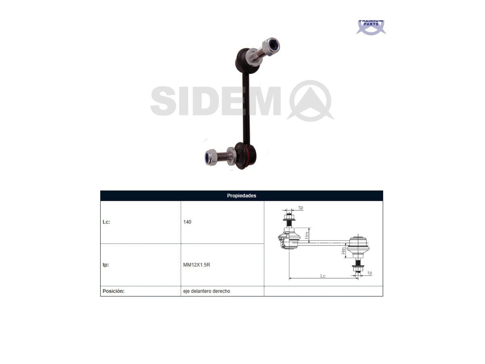 Bieleta Toyota Hilux 04-25 Der 