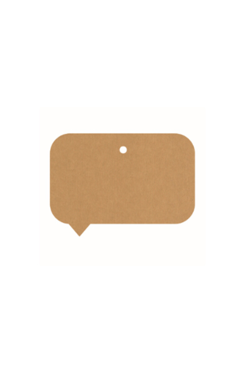 Tag globo liso 5x8,5 - REVERSIBLE BLANCO MADERA 