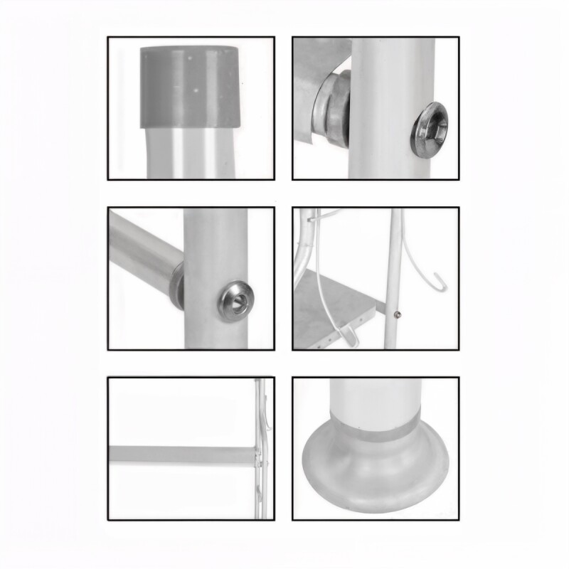 Estante organizador sobre inodoro mueble 1,55 mts BLANCO