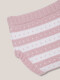 Pantalon De Punto De Rayas Rosado