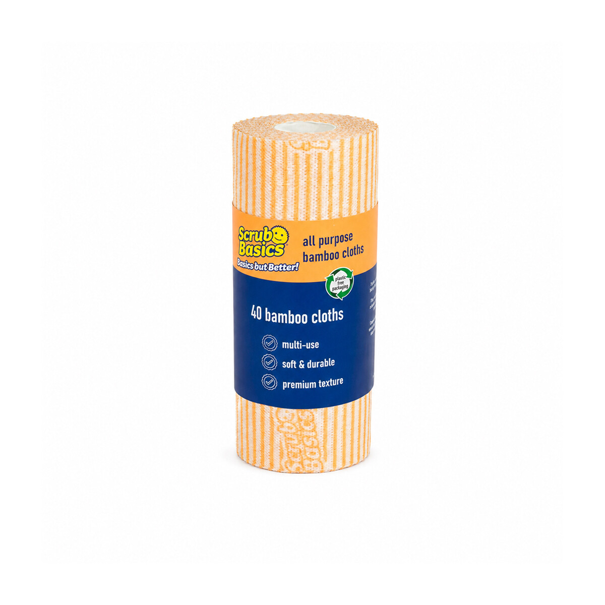 Paños de Bambú Multiuso Rollo x40 Scrub Basics 