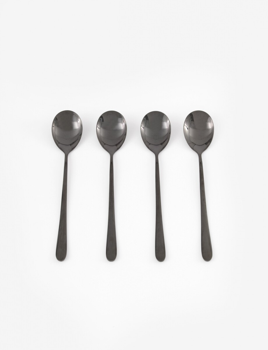 Set x 4 de cucharas - negro 