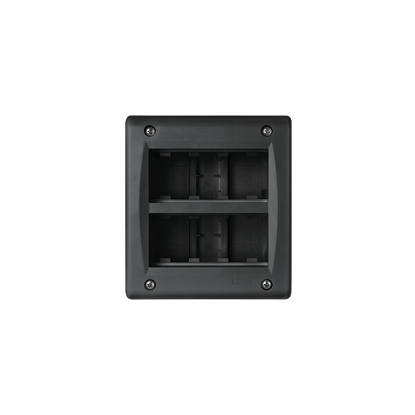 Caja exterior para 8 módulos (2x4) negro - Ave ELE10347
