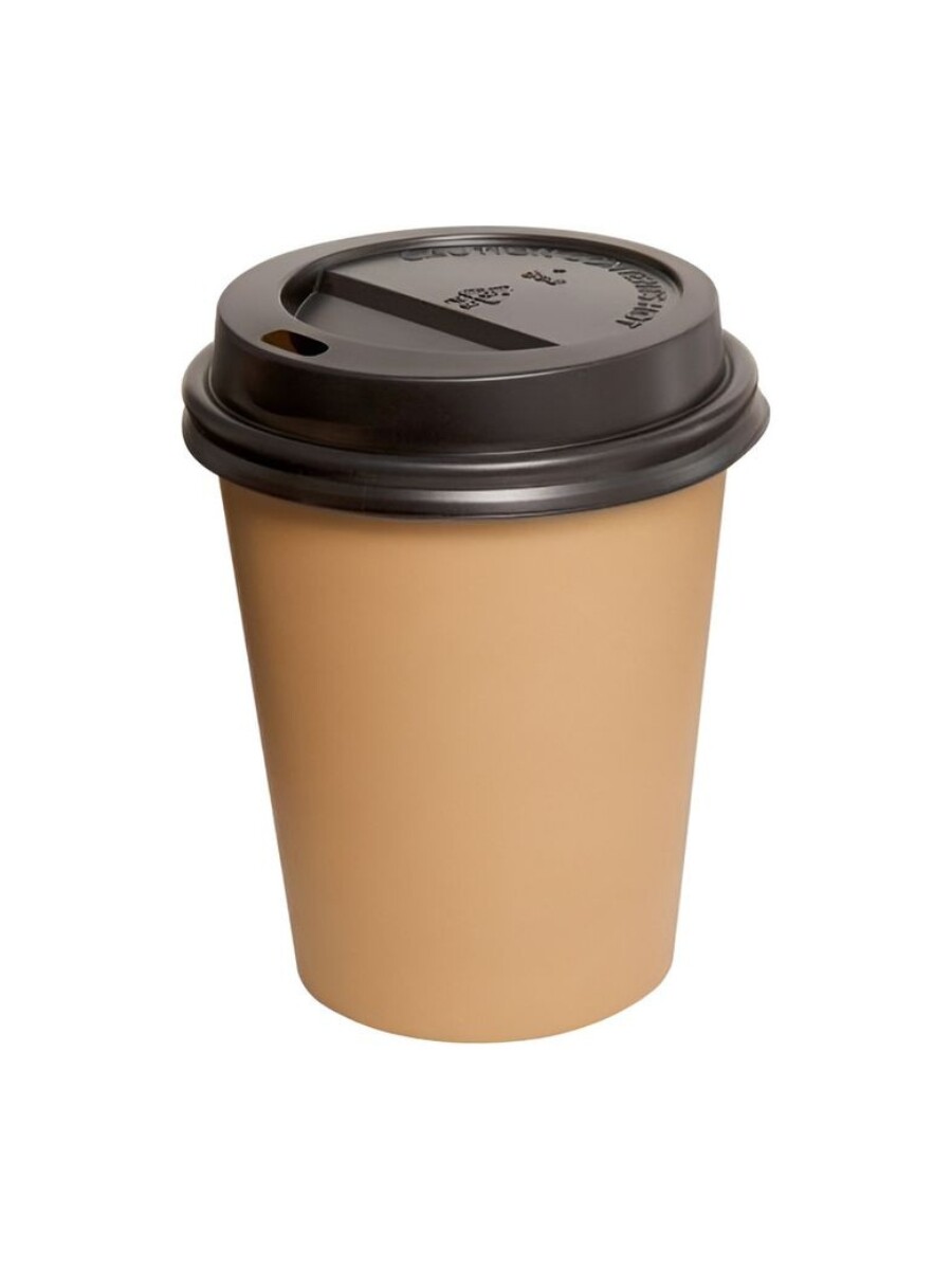 TAPA PARA VASO DE POLIPAPEL negro