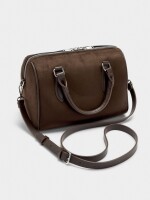 Bolso Tote Con Efecto Piel S marron