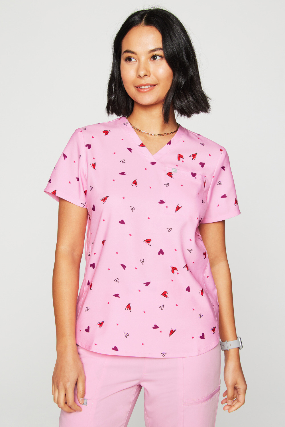Scrub Vital Scrub Top Mujer Heart Pumping Pink