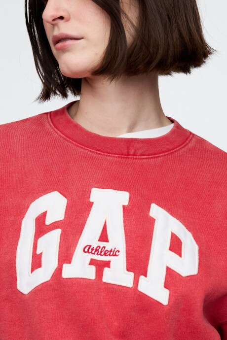 Buzo Deportivo Sin Felpa Logo Gap Mujer Modern Red Logo