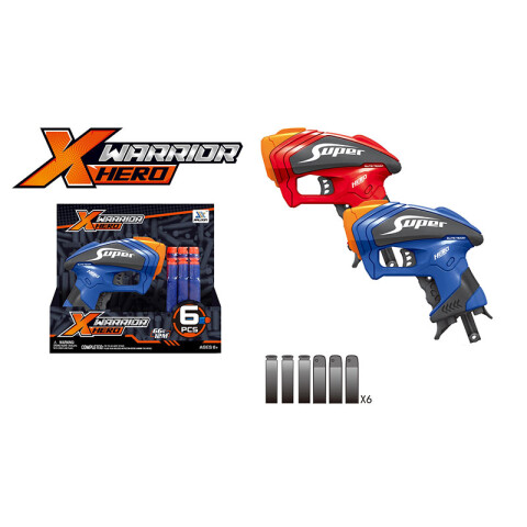 3x2 OUTLET Arma c/ 6 dardos espuma Super Hero 3x2 Outlet Arma C/ 6 Dardos Espuma Super Hero