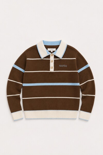 BUZO POLO GYM Chocolate