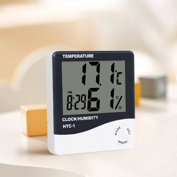 Medidor Temperatura Y Humedad Reloj Digital Varias Funciones Medidor Temperatura Y Humedad Reloj Digital Varias Funciones